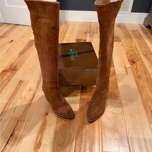 Diba True Brown Suede Knee-High Boots